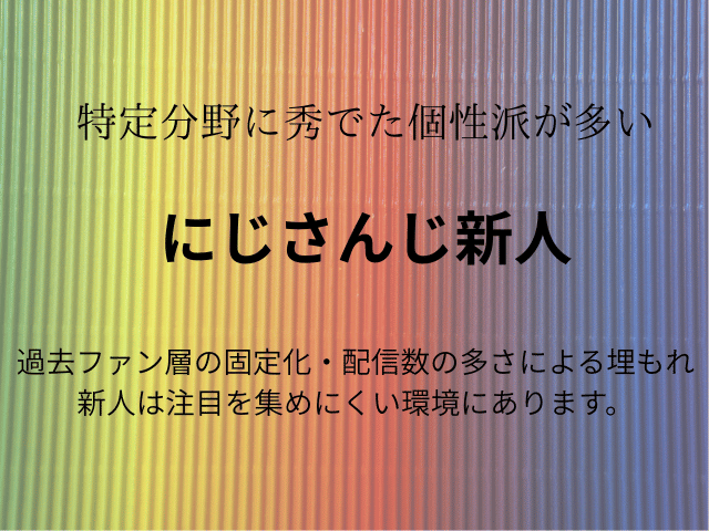 にじさんじ新人が人気ないなぜ？多すぎ伸びない・女性ライバー不人気を考察！